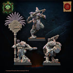 3D printed Dragon Kin Command Group by Lost Kingdom Miniatures, featuring detailed dragon figures for tabletop gaming.