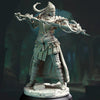 3D printed Eastern Pureblood Spellsword miniature by Last Hope Miniatures for DM Stash, featuring detailed armor and magical staff.