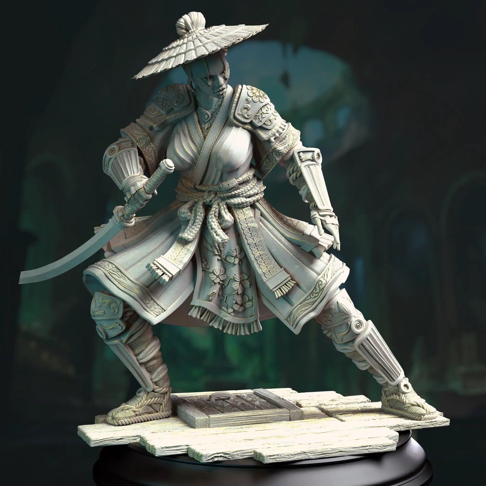 3D printed Eastern Yuan-Ti Assassin miniature by Last Hope Miniatures, detailed serpent-themed fantasy figure for tabletop gaming