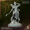 3D printed Elmyra Shadowmark miniature by Last Hope Miniatures for Archvillain Games, detailed fantasy character model.