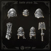 3D printed Eternal Crusader Battle Priest upgrade kit by Last Hope Miniatures for Greytide Studio, featuring detailed miniature components.