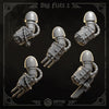 3D printed Eternal Crusader Big Fists upgrade kit by Greytide Studio for Last Hope Miniatures, showing ten detailed fists on a white background.