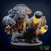 3D printed flashy pirate miniature by Mekka Miniatures, detailed pirate figure with vibrant costume and accessories, from Last Hope Miniatures.