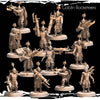 3D printed Goblin Rocketeers miniatures by Last Hope Miniatures, featuring detailed goblin figures with rocket gear and accessories.