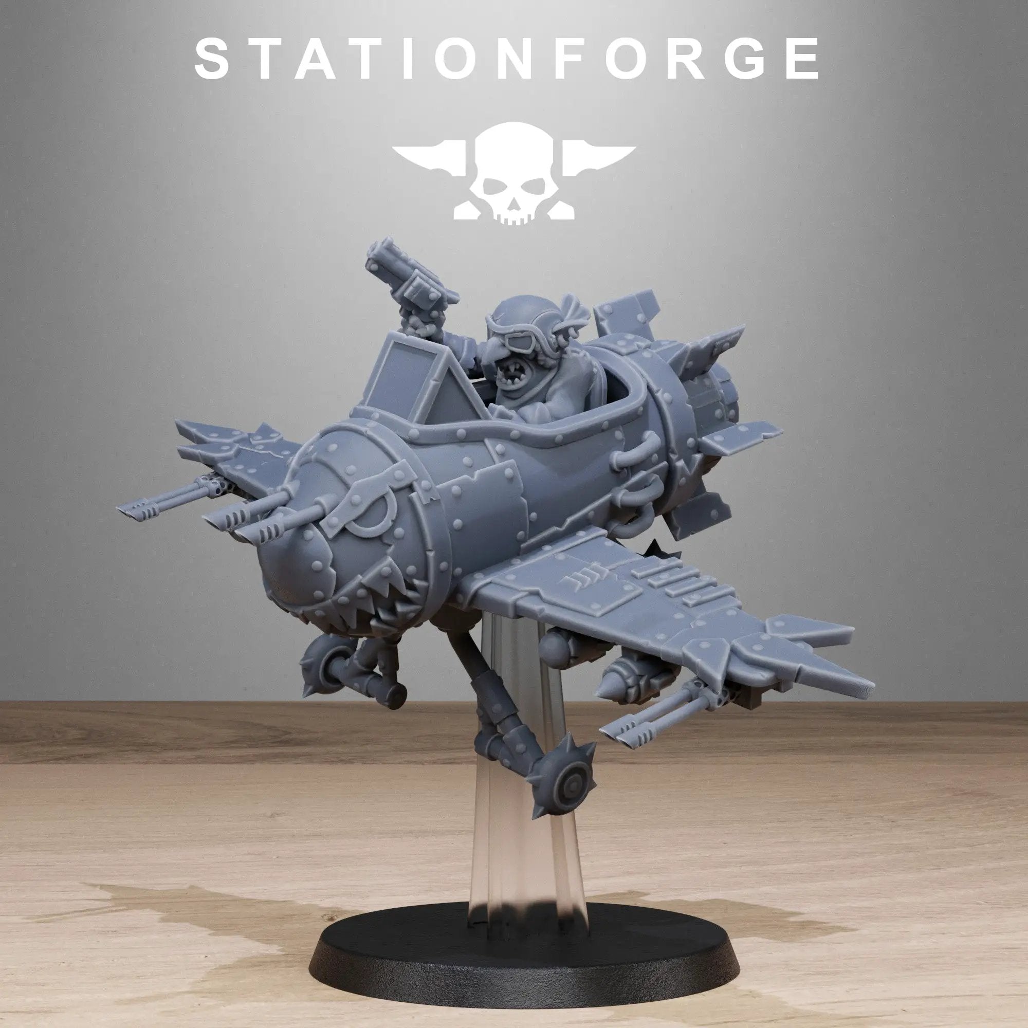 3D printed Gobs Planes by StationForge Miniatures, detailed miniature aircraft designed for tabletop gaming by Last Hope Miniatures