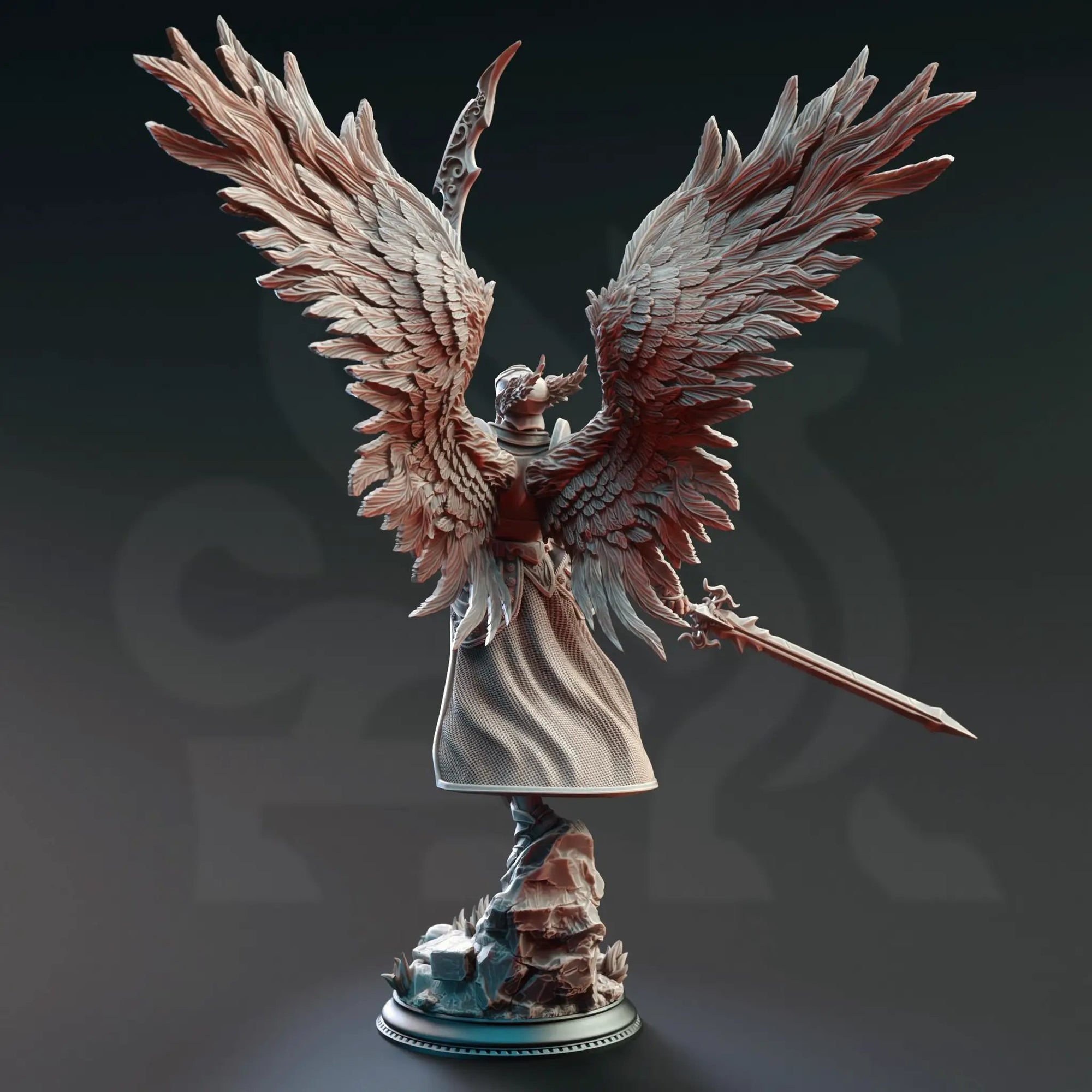 3D printed God of War and Peace miniature figure by Last Hope Miniatures, showcasing intricate details and craftsmanship.