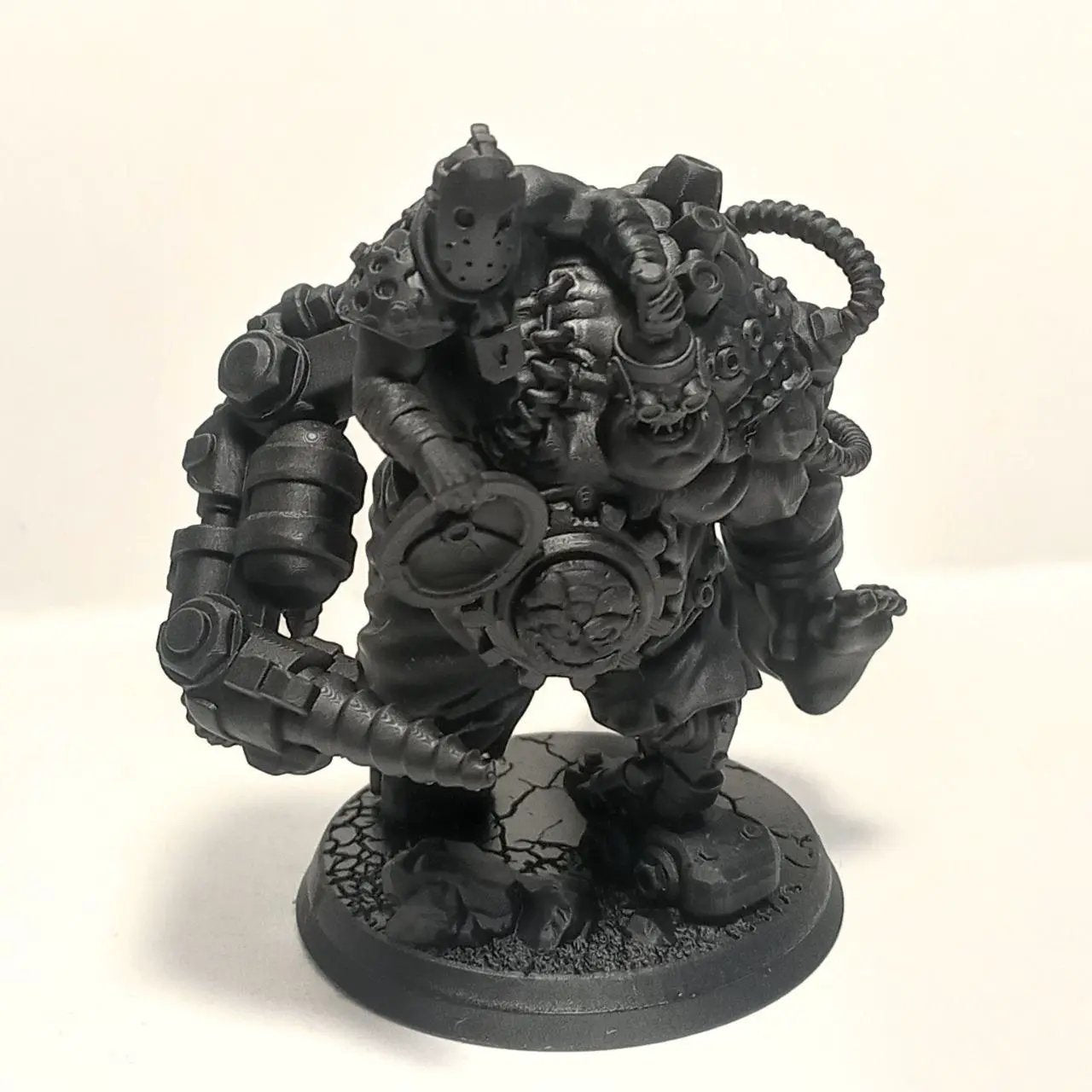 3D printed Grimwald, the Fused Twins miniature by Last Hope Miniatures for DakkaDakka Miniatures, showing detailed fused twin figures.