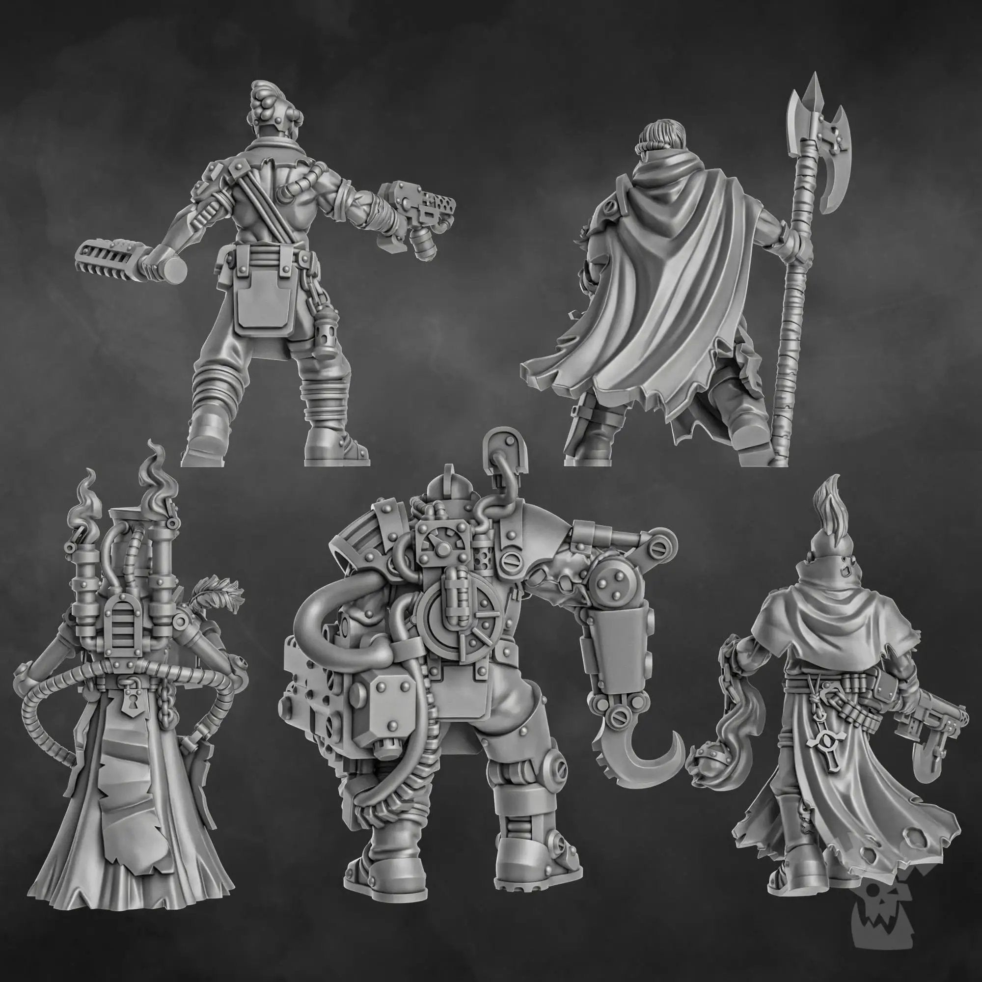 3D printed Holy Department of Heretical Investigations miniature by Last Hope Miniatures, detailed religious investigator figure.