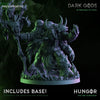3D printed Hungor the Rot Sorcerer figure from Dark Gods Miniatures by Last Hope Miniatures, showcasing detailed dark fantasy character art