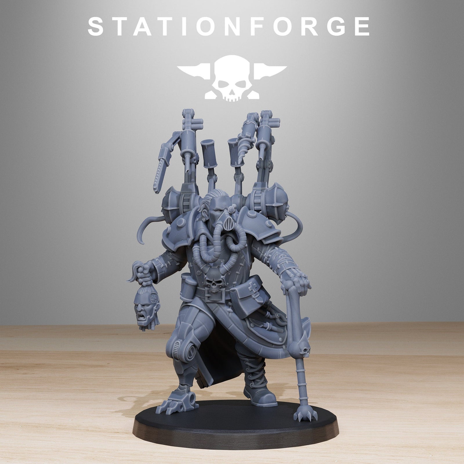3D printed Ivan Kruck miniatures by Last Hope Miniatures, showing detailed figurine with intricate design and textured surface.