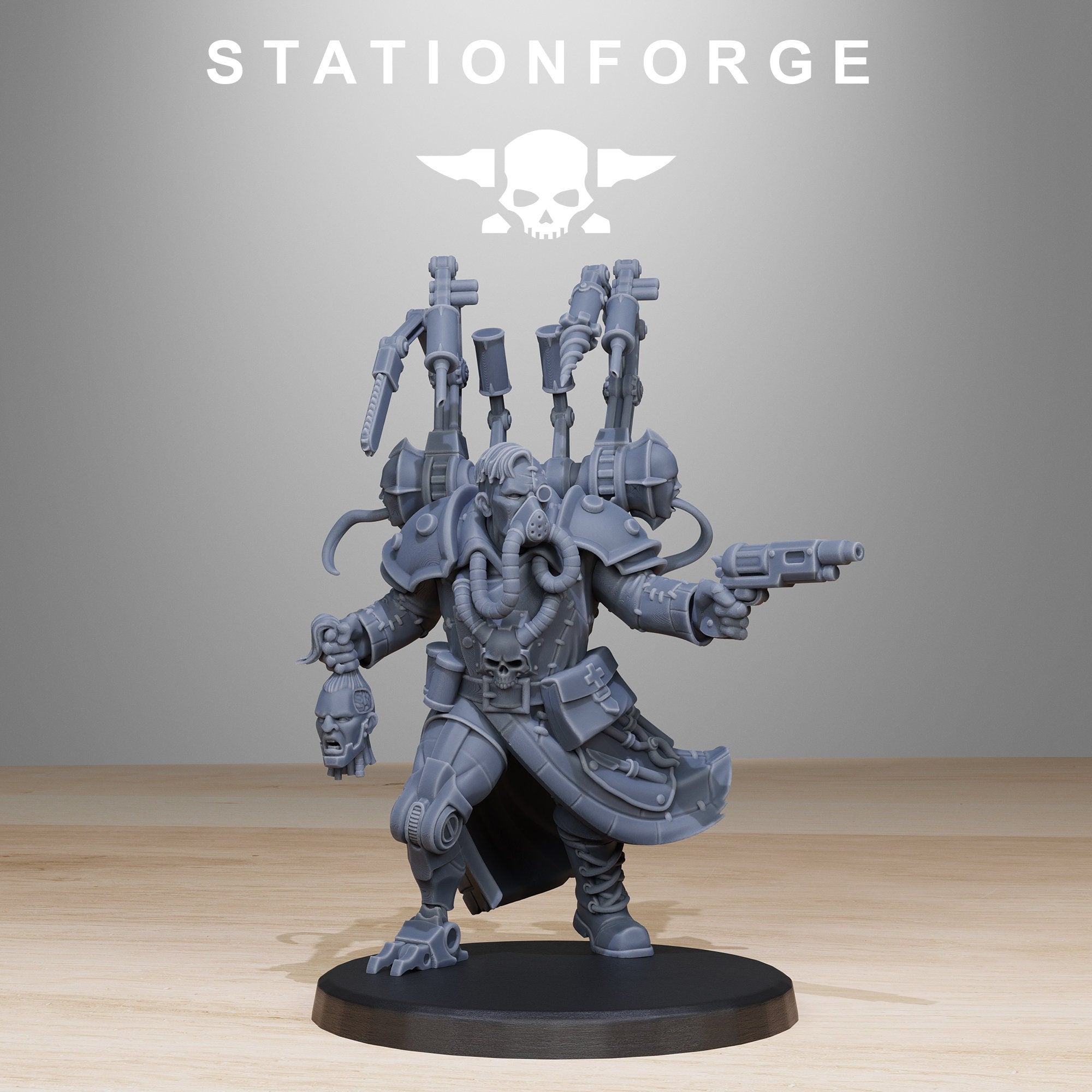 3D printed Ivan Kruck miniature by Last Hope Miniatures, detailed figure with intricate design from StationForge Miniatures.