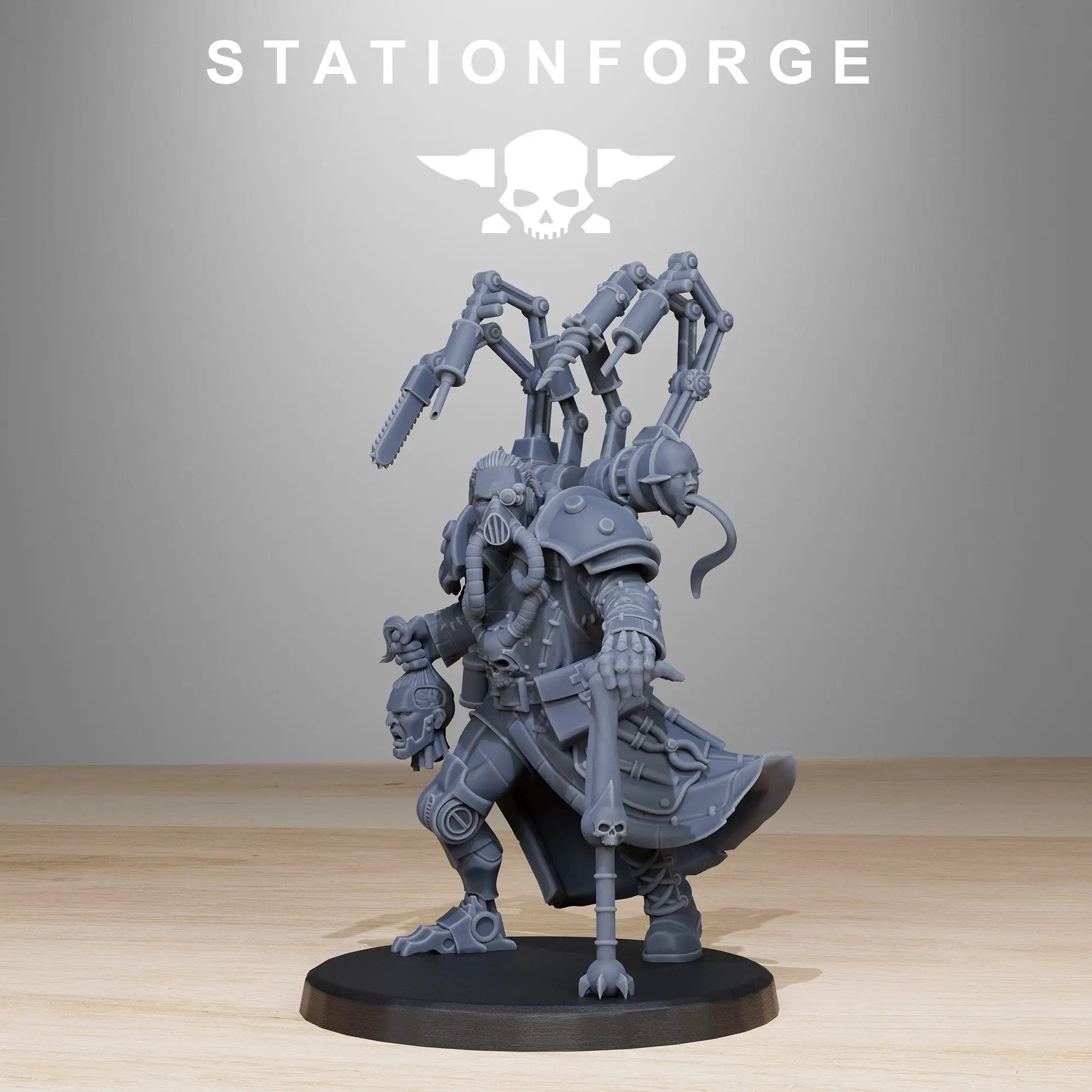 3D printed Ivan Kruck miniature by Last Hope Miniatures from StationForge Miniatures, showing detailed character figure on a stand.