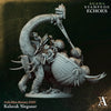 3D printed Kalatak Siegsaur miniature by Last Hope Miniatures, featuring detailed dinosaur design for tabletop gaming.