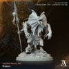 3D printed Kujata miniature by Last Hope Miniatures for Archvillain Games, detailed fantasy creature with intricate design.