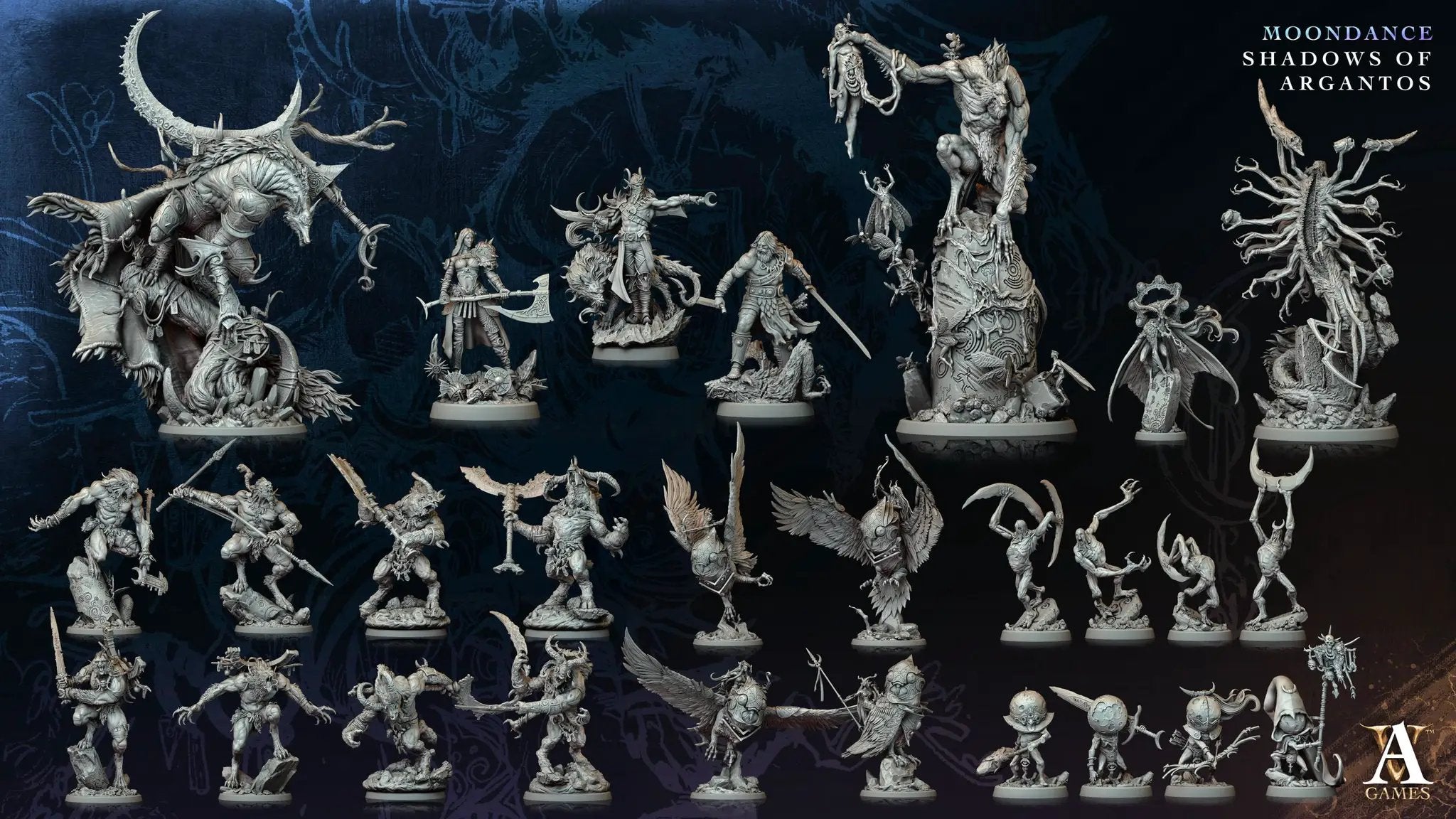 3D printed Leacon the Hunter miniature by Last Hope Miniatures for Archvillain Games, showcasing detailed hunter figure with armor and weapon.