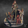 3D printed Leona The Forestborn miniature by DakkaDakka Miniatures, detailed forest-themed fantasy character from Last Hope Miniatures.