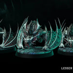 3D printed Lesser Chirropterrors miniature by Last Hope Miniatures, featuring detailed dragon-like creature with wings and menacing stance.