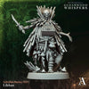 3D printed Likhan miniature by Archvillain Games for Last Hope Miniatures, detailed fantasy character in a dynamic pose.