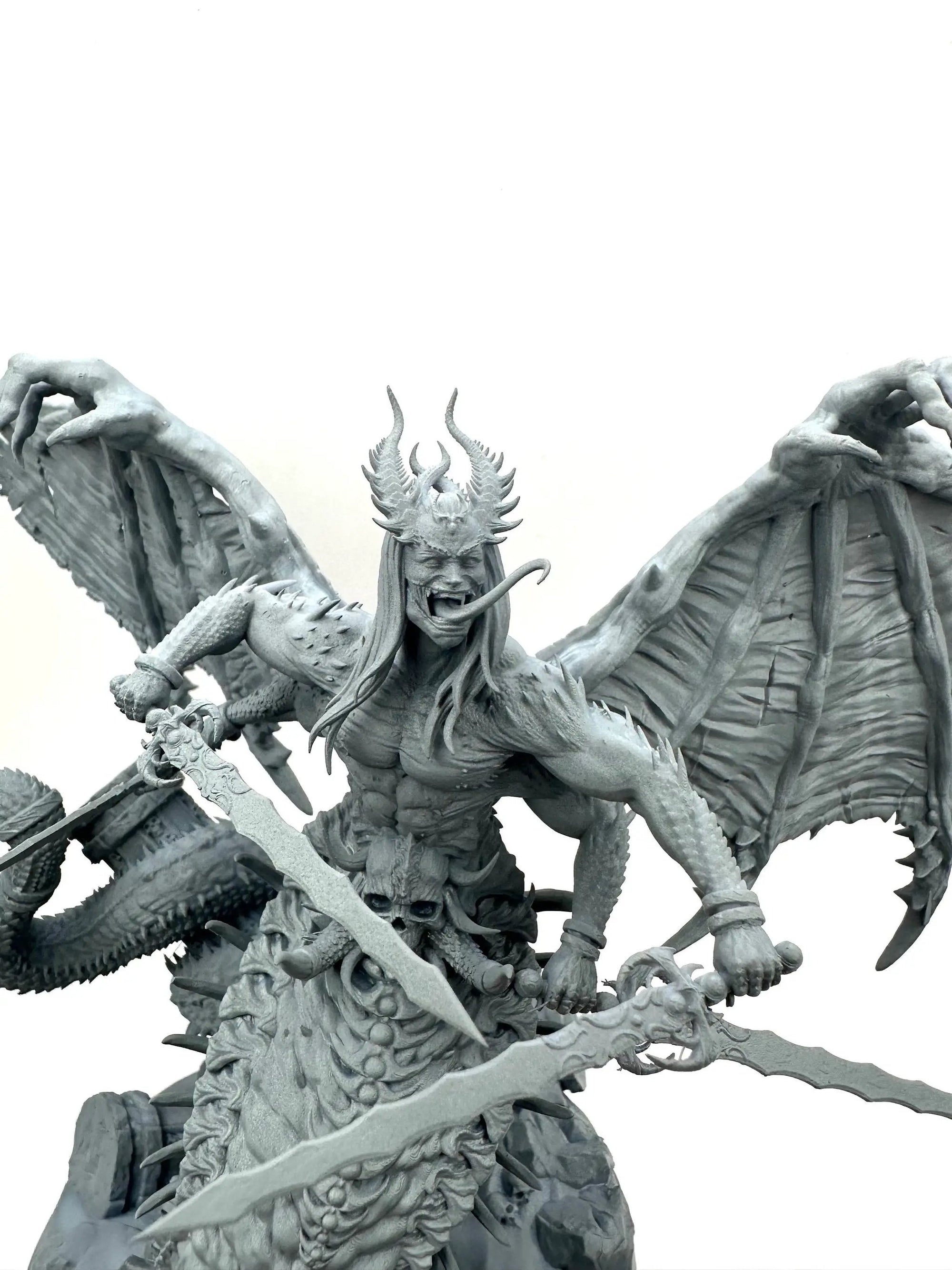 3D printed Lord of Sin miniature by Dark Gods Miniatures, designed by Last Hope Miniatures, featuring intricate gothic details.
