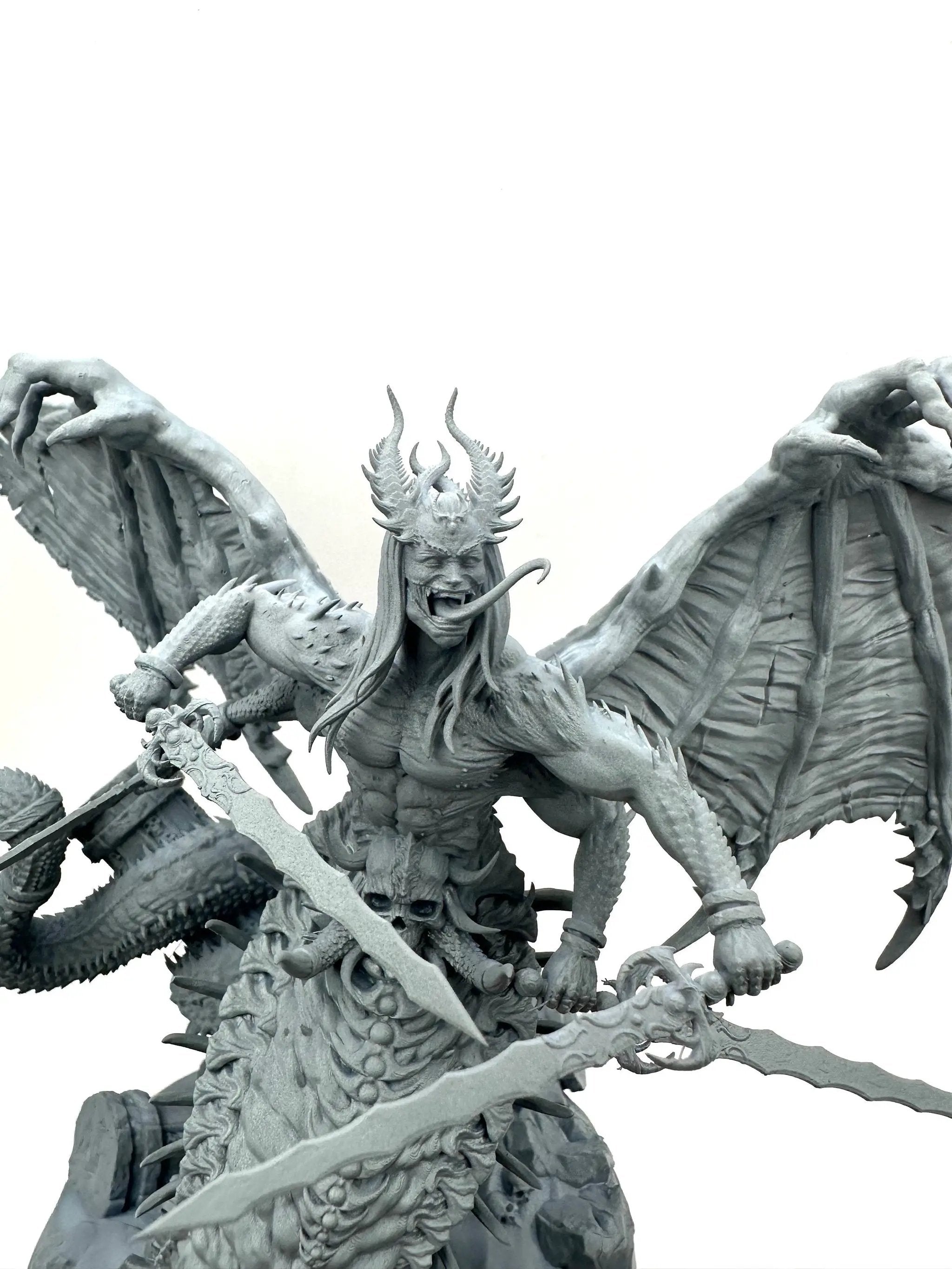 3D printed Lord of Sin miniature by Dark Gods Miniatures, designed by Last Hope Miniatures, featuring intricate gothic details.