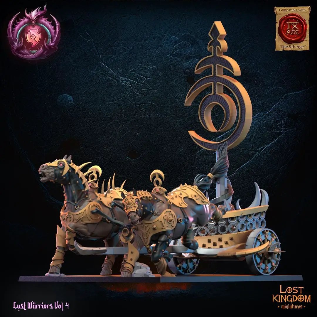 3D printed Lust Chosen Shrine by Lost Kingdom Miniatures, detailed miniature sculpture with ornate design and intricate features.