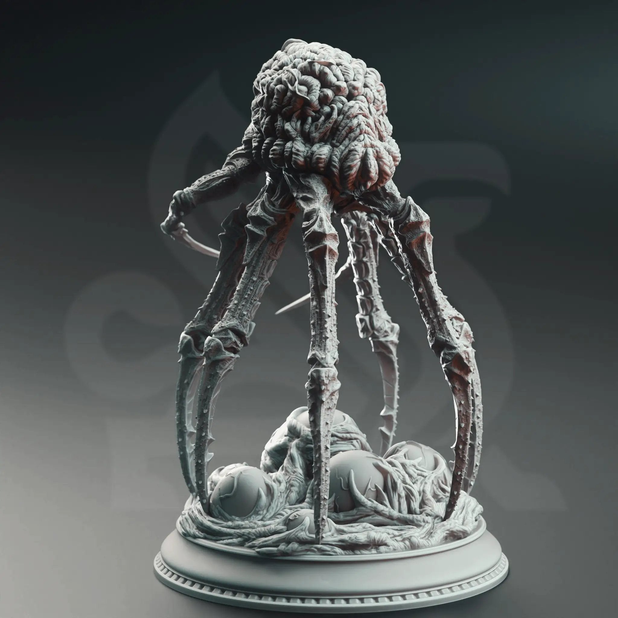 3D printed Mind Walker miniature by Last Hope Miniatures, detailed sci-fi figure with intricate design on a black base.