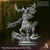 3D printed Nimrithal Spirit of the Valley miniature by Last Hope Miniatures for Archvillain Games, showing detailed fantasy character.