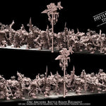 3D printed Orc Archers Regiment by Avatars of War, detailed miniature figures for tabletop gaming and fantasy battles.