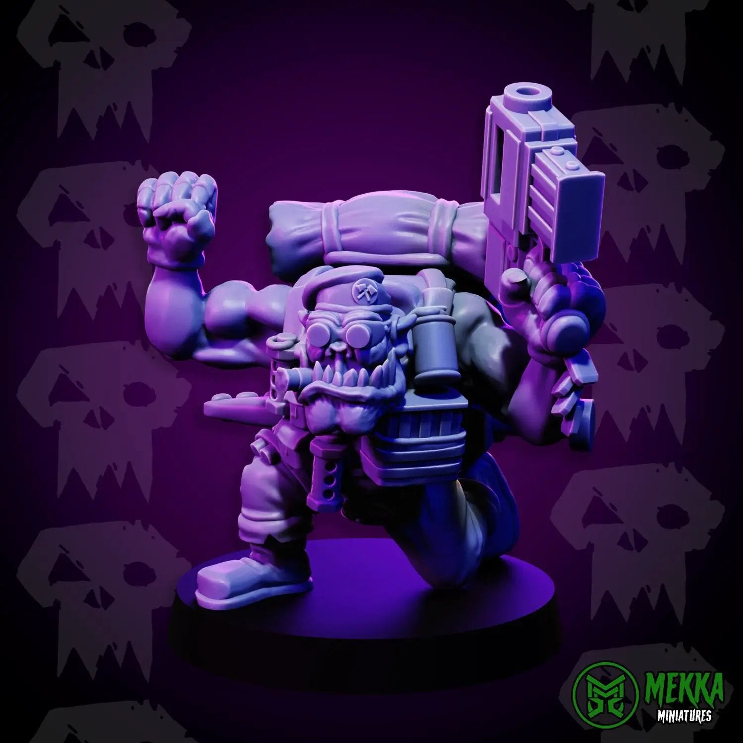 3D printed Orc Commando miniature set by Last Hope Miniatures, featuring detailed orc figures in combat-ready poses