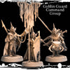 3D printed Orc Greenskin Command Group miniature by Last Hope Miniatures, featuring orc warriors with weapons and armor.