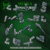 3D printed Ork Commando arms set with 18 pieces by Last Hope Miniatures for Mekka Miniatures tabletop gaming models.