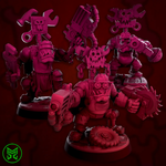 3D printed Ork Mekaniks miniature by Mekka Miniatures for Last Hope Miniatures, showcasing detailed Ork engineering model.