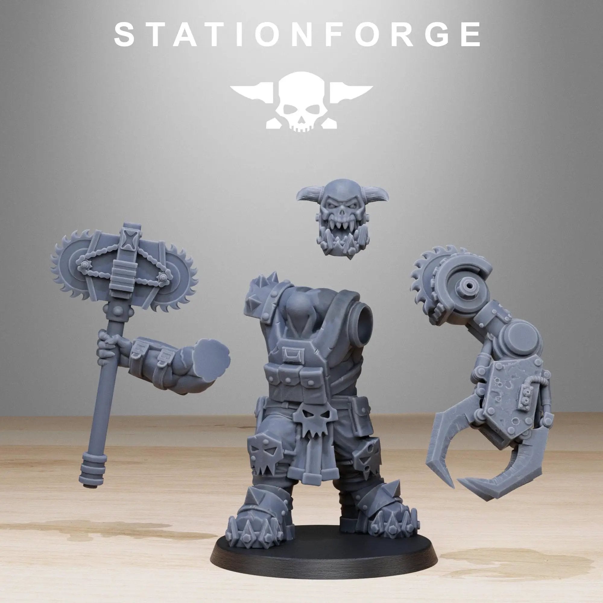 3D printed Orkaz Spec Ops Team miniatures by Last Hope Miniatures, showing detailed sci-fi soldiers in tactical gear.