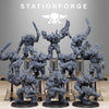 Set of 10 3D printed Orkaz Troll Infantry miniatures by Last Hope Miniatures, featuring detailed troll figures for tabletop gaming.