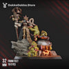 3D printed Phoebe the Unholy Well miniature by Last Hope Miniatures, featuring detailed sculpting from DakkaDakka Miniatures.
