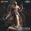 3D printed Righteous Priest Gunslinger miniatures by Last Hope Miniatures, featuring detailed fantasy character with gun and armor.