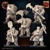 Pack of 10 3D printed Roroa Khans Tiki Regiment miniatures by Last Hope Miniatures for Lost Kingdom Miniatures.