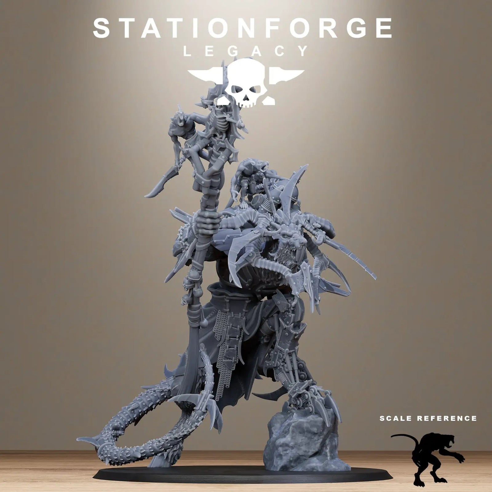 3D printed Rotfang King miniature by Last Hope Miniatures from Stationforge Legacy series, detailed fantasy beast figure.