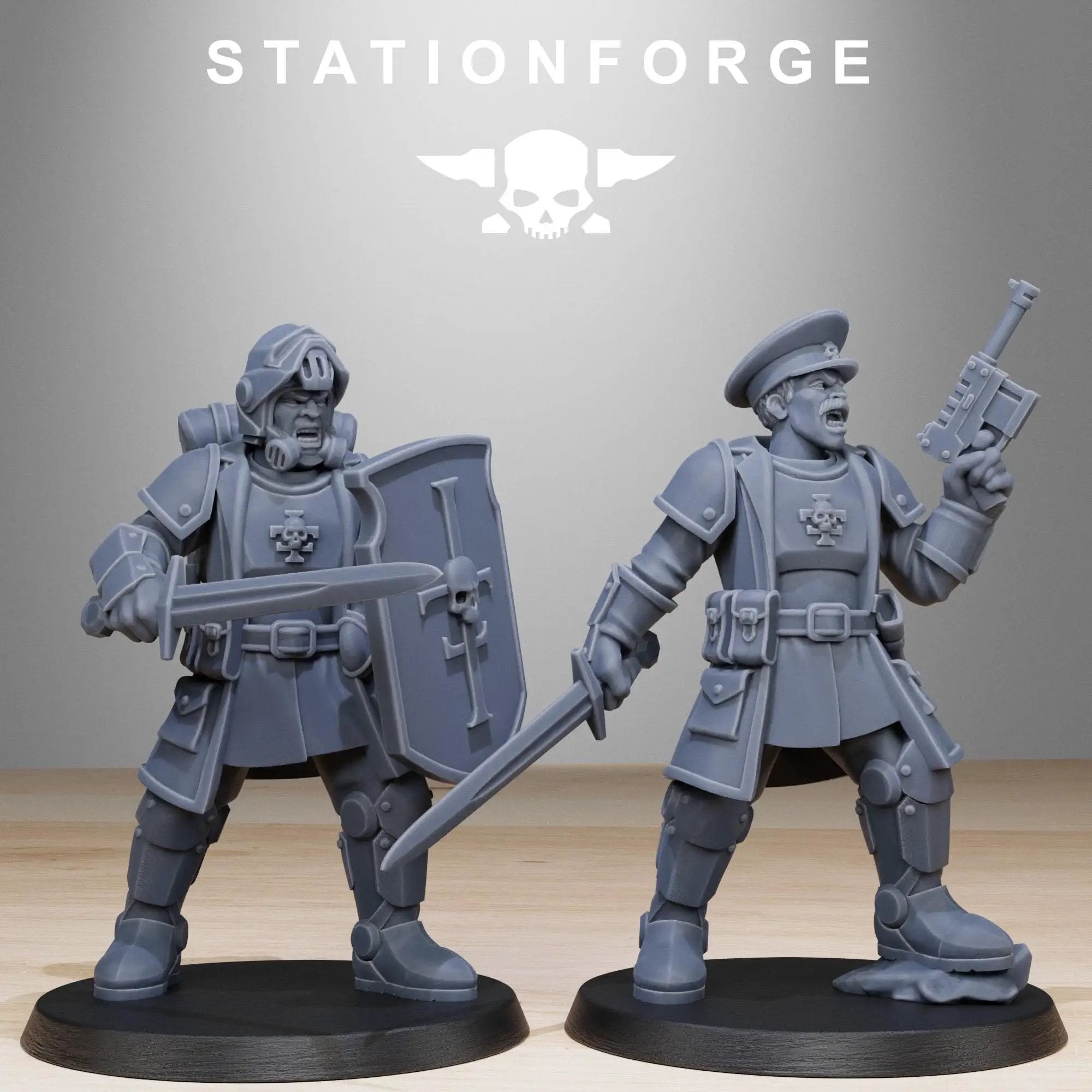 Set of ten 3D printed Royal Guard Patrol miniatures by Last Hope Miniatures for tabletop gaming.
