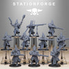3D printed Scavenger Cultists miniatures by Last Hope Miniatures, featuring detailed figures with rugged post-apocalyptic armor.