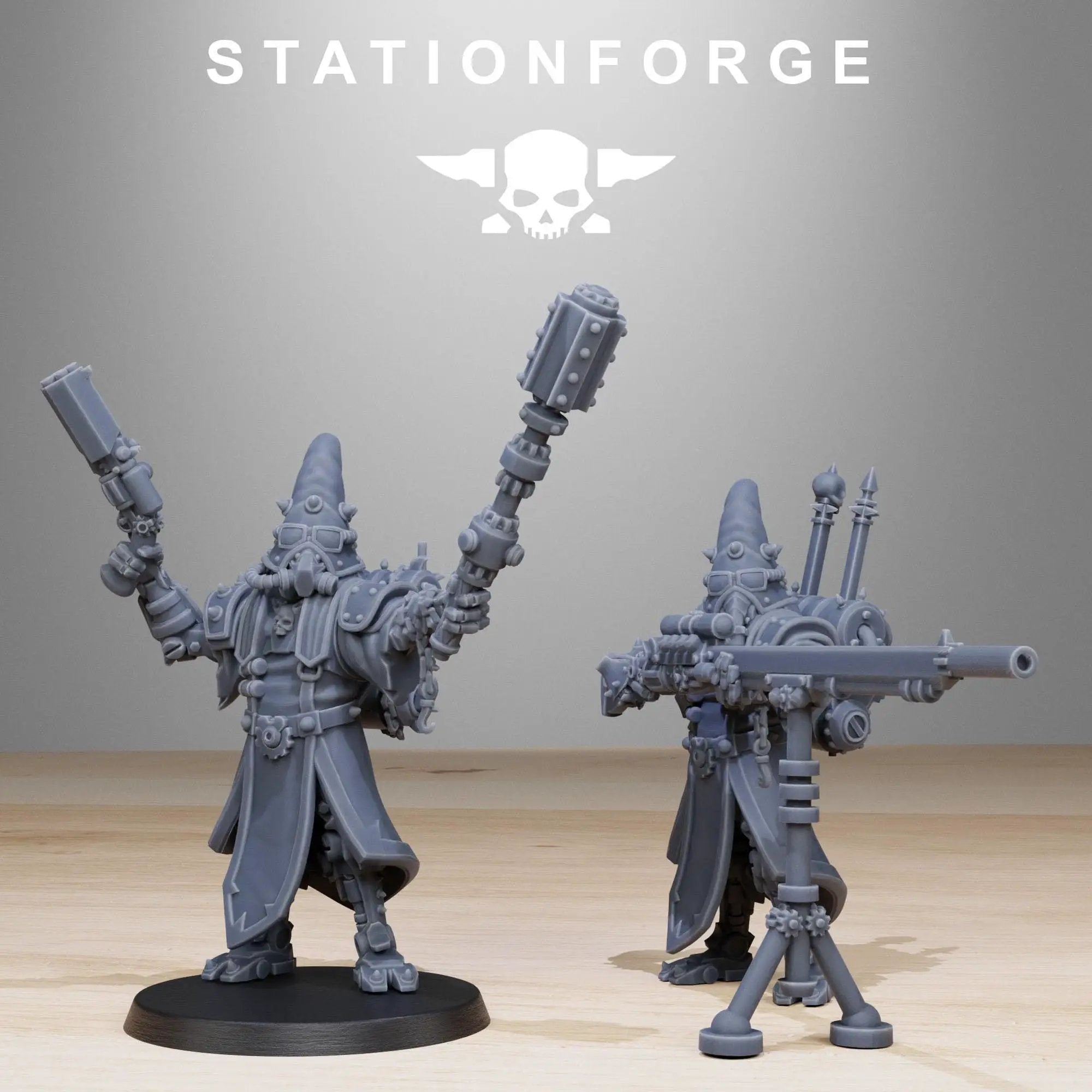3D printed Scavenger Cultists miniatures by Last Hope Miniatures, featuring detailed alien-inspired figures for tabletop games.