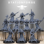 3D printed Scavenger Elders miniatures by StationForge Miniatures, detailed figures from Last Hope Miniatures collection.