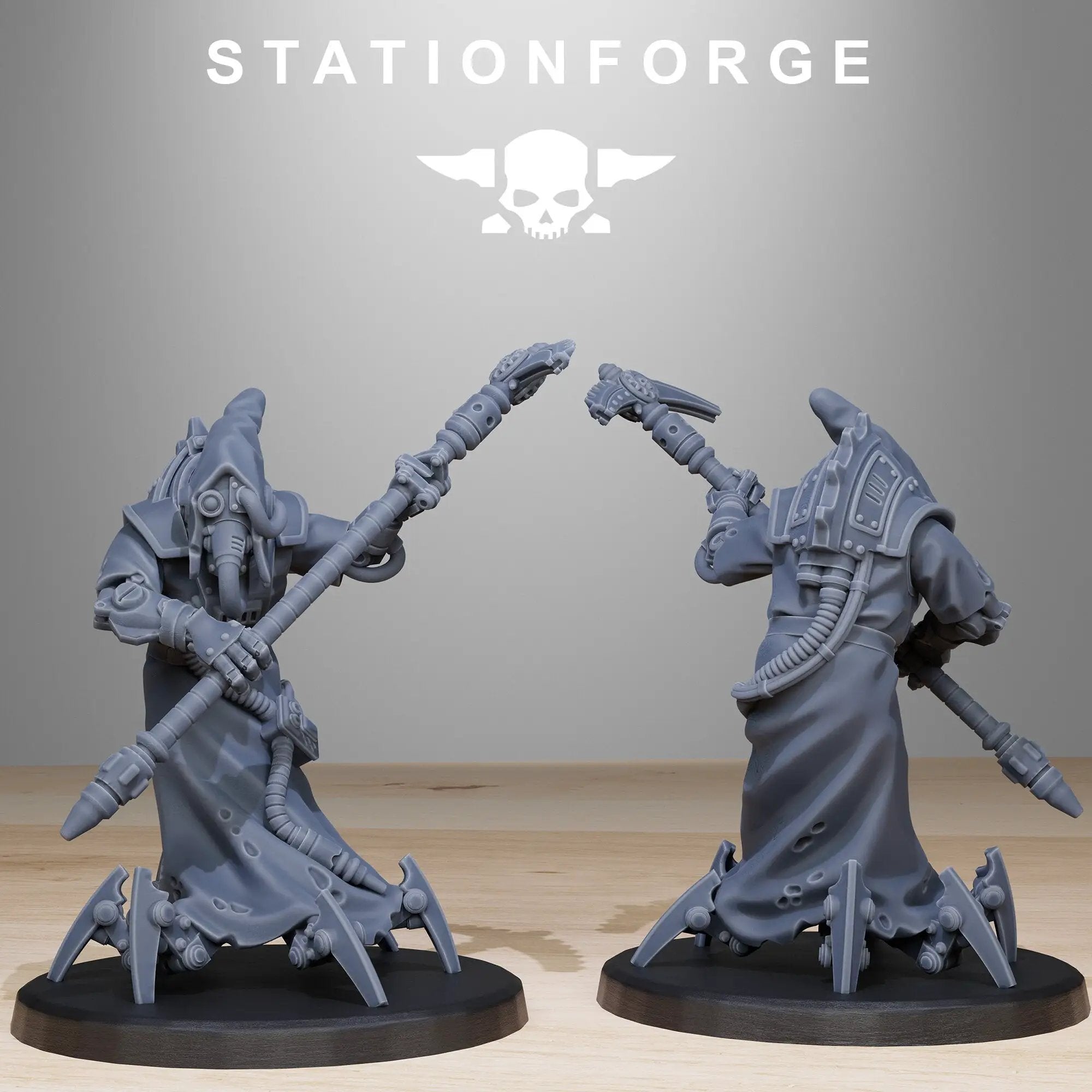 3D printed Scavenger Elders miniature by Last Hope Miniatures from StationForge, showing detailed tribal character with rugged attire.