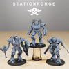 3D printed scavenger exutars miniature by Last Hope Miniatures, detailed sci-fi creature with intricate textures and alien features.