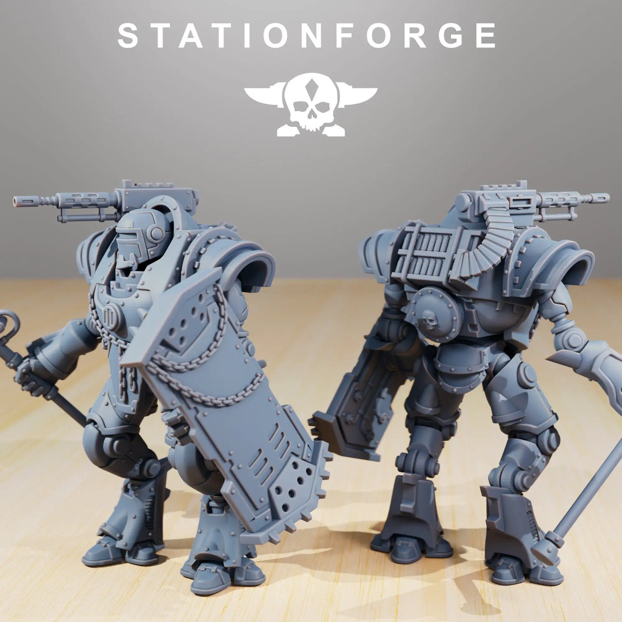 3D printed scavenger exutars miniature by Last Hope Miniatures, featuring detailed alien creature design from StationForge Miniatures.
