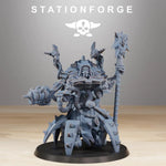 3D printed Scavenger Librarian miniature by StationForge, detailed figure for tabletop gaming and miniatures collection.