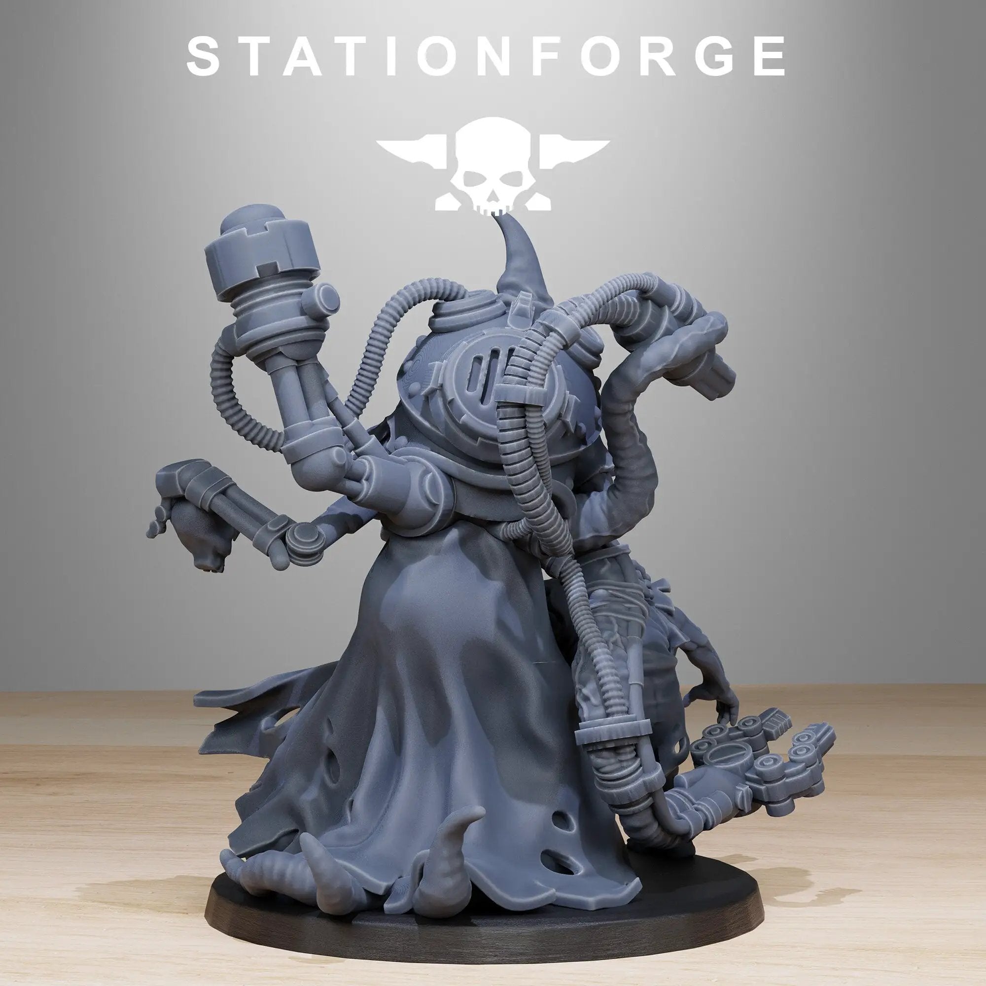 3D printed Scavenger Lotharius miniature by Last Hope Miniatures, detailed fantasy character from StationForge Miniatures collection