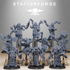 3D printed Scavenger Monks miniatures by Last Hope Miniatures from StationForge, showcasing detailed fantasy scavenger figures.