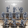 Ten 3D printed Scavenger Runners miniatures by Last Hope Miniatures, detailed figures from StationForge Miniatures.