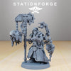 3D printed Scavenger Scrapper miniature by Last Hope Miniatures for StationForge, featuring detailed industrial robot design.